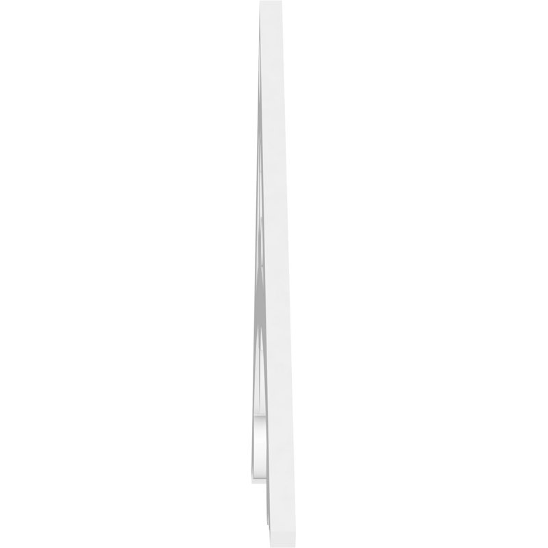 Pignon en PVC de qualité architecturale Sellek, H 22 po x l 48 po x P 1 po, 11 / 12
