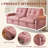 77‘’  Multifunctional 2-In-1 Sofa Bed, Pink-1775613095