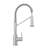 19" Single Handle Brushed Nickel Faucet - And Stylish Kitchen Fixture Elegant For Kitchens-78249720