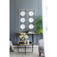 Décoration murale trois miroirs - blanc doré, flair moderne, 15,7 x 43,3 pouces