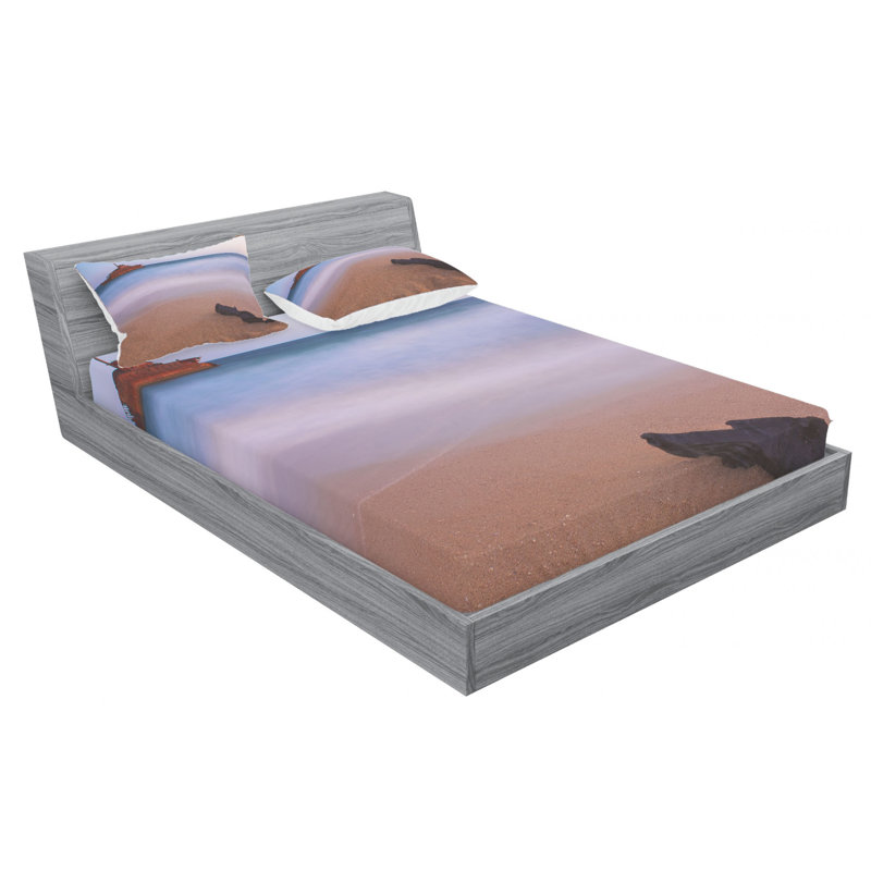 Microfiber Sheet Set, Queen Sheet Set with Fitted Sheet