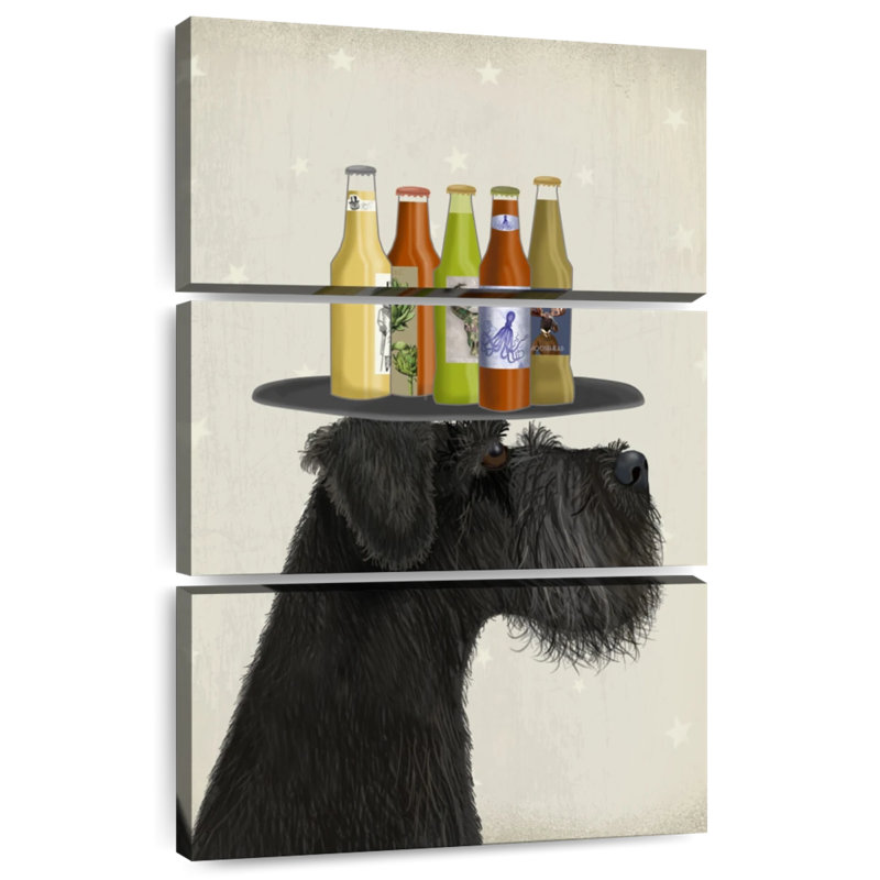 Amateurs de bière noire Brampt Schnauzer, H 45 po x l 28 po