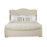 Adela Upholstered Wingback Bed
