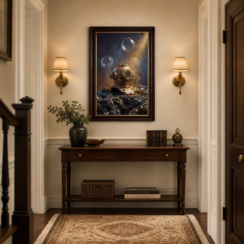 Art mural sur toile antique, H 18 po x l 12 po