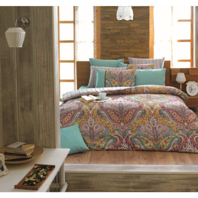Langley Street Ines Cotton Blend Duvet Cover Set with Pillowcases