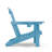 HDPE Outdoor Foldable Adjustable Back Adirondack Chair with Cup Holder-1525997670