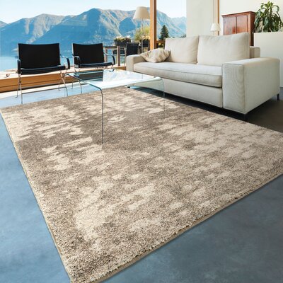 Mulkey Abstract Machine Woven Rectangle 9' x 13' Polypropylene Area Rug in Gray/Ivory -  17 Stories, 1D2D97BC821A4713B5C0907B506102E5