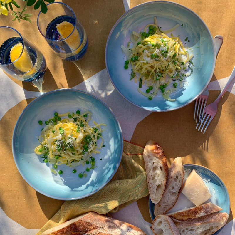 Denby Azure Haze Coupe Set Of 4 Pasta Bowls