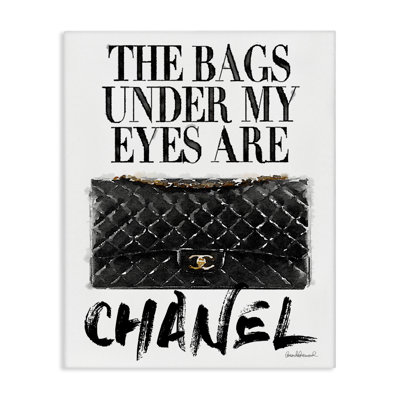 «Sacs Under My Eyes Black Bag», art textuel