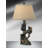 Grigio 31" Natural Tree and Black Bear Resin Table Lamp