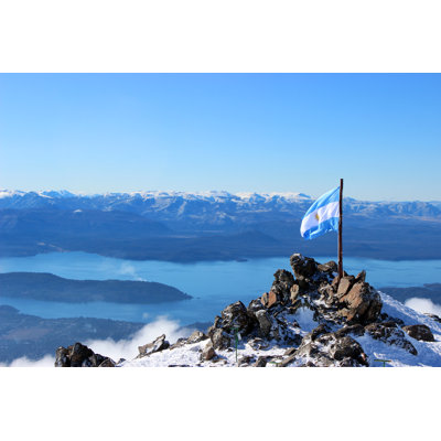 Argentina Flag 1 Piece Wrapped Canvas Wall Art