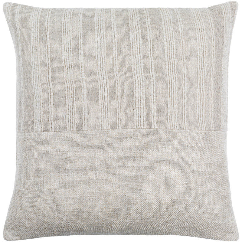 Loomed Luxe Linen Throw Pillow, Down, 20" x 20"