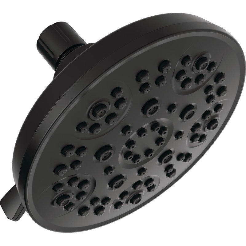 5-Setting Shower Head, Matte Black