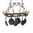 Tourelle Steel Handcrafted Rectangle Chandelier Pot Rack