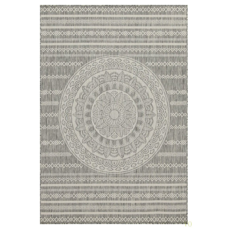 Pavillon de jardin permanent en métal 10 po X 10 pi 3 po Tapis intérieur / extérieur, Rectangle 7 pi 10 po x 10 pi 3 po