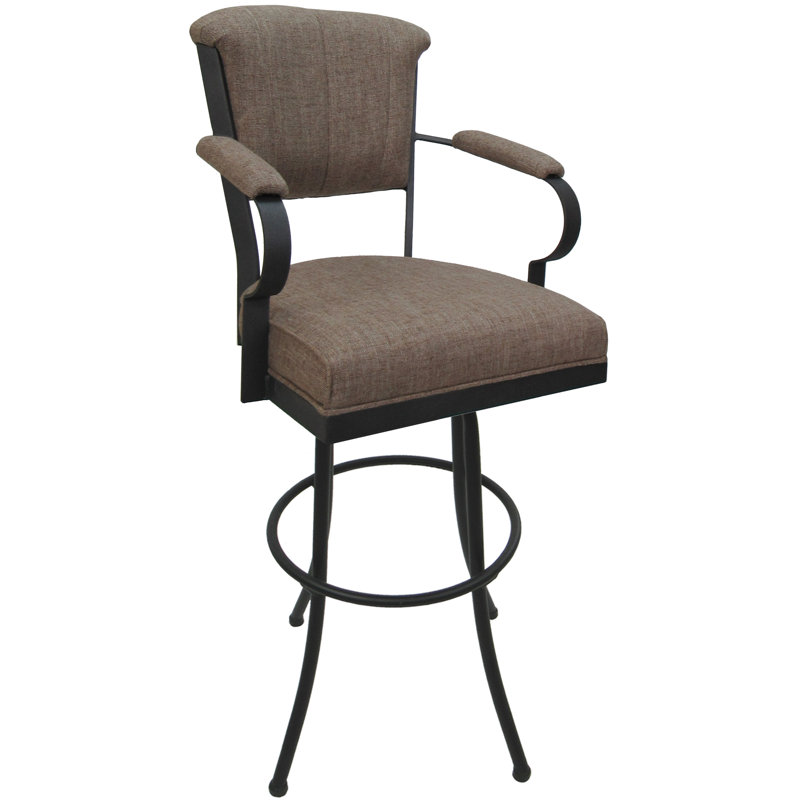Tabouret très haut 34 po Hallard, Beige/gris