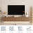Floating TV Stand Wall Mounted with 16 Color LEDs-2128680599-2128680598