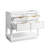 Allie 42" Single Bathroom Vanity with Carrara Marble Top-2056542056-2140940819-2056542063