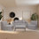 Ensemble de canapé modulaire avec repose-pieds 4 places Deko Living
