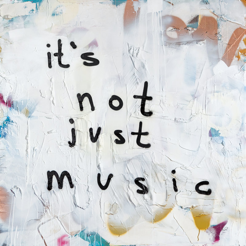 «Not Just Music» par Kent Youngstrom - impression, Toile tendue, H 20 po x l 20 po
