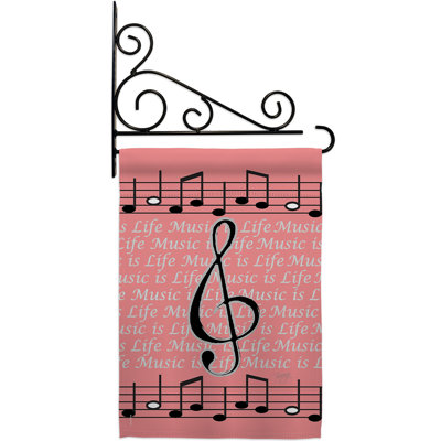 Double Sided 18.5'' H x 13'' W Polyester Flag Set