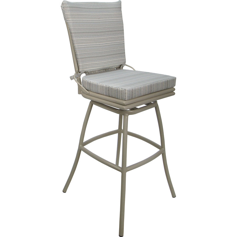Tabouret de bar d'extérieur ou d'extérieur 34 po, Beige