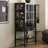 Black Solid Wood+Tempered Glass Display Cases