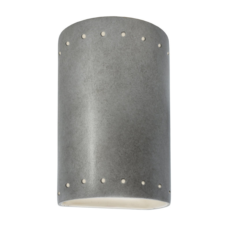 Awel 1 - Light Flush Mounted Sconce, Terra Cotta, 9.5" H x 5.75" W x 4" D, No