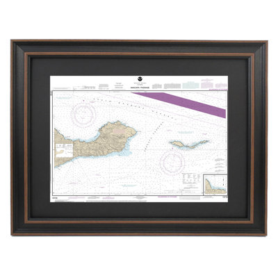 Anacapa Passage; Prisoners Harbor | Nautical Chart | Framed Print