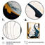 «Blue and Gold Modern Abstract VI», reproduction sur toile flottante-806644238-806644239