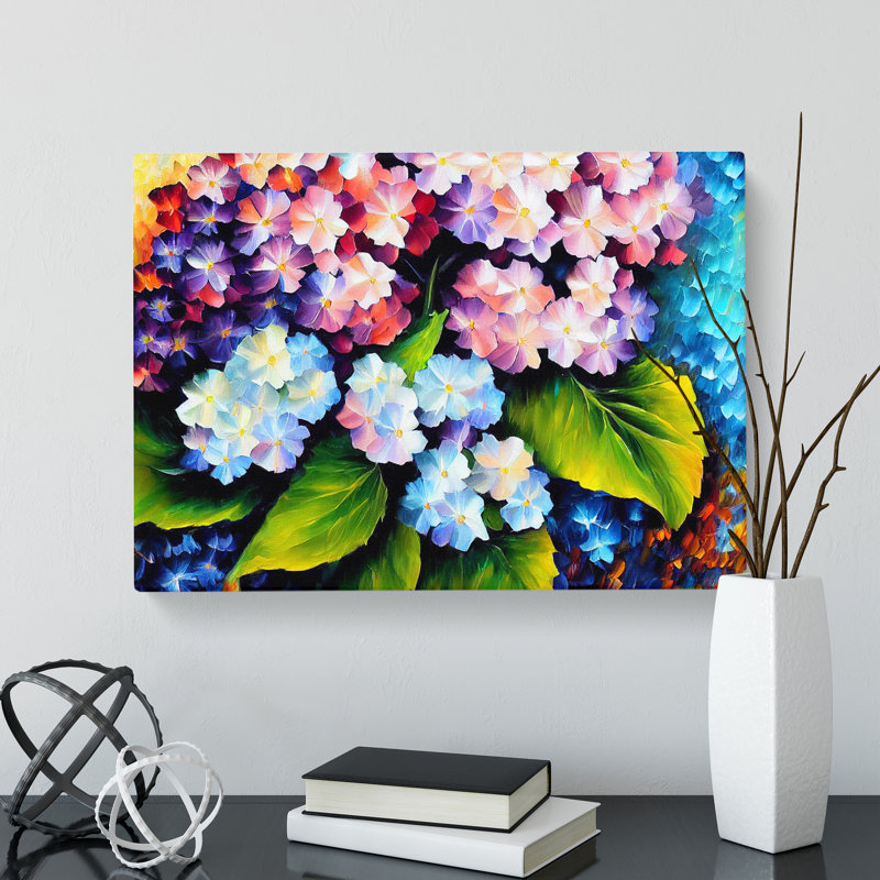 Hydrangea Flowers Vol.2 - Wrapped Canvas, 35cm H x 50cm W x 3cm D