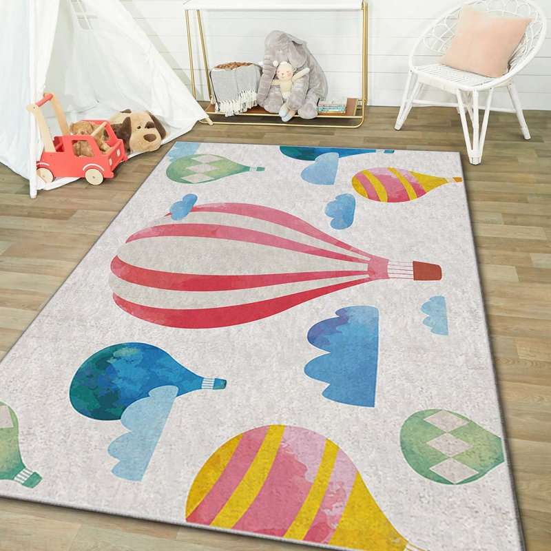 Luxurious Area Carpet (3.3 x 5.9 ft), 100% Polyester, 740 g/m² | Non-Slip Felt Underside, Laminated Sponge for Comfort | Antibacterial, Easy to Clean, Machine Washable | Perfect for Living Room & Bedroom Décor