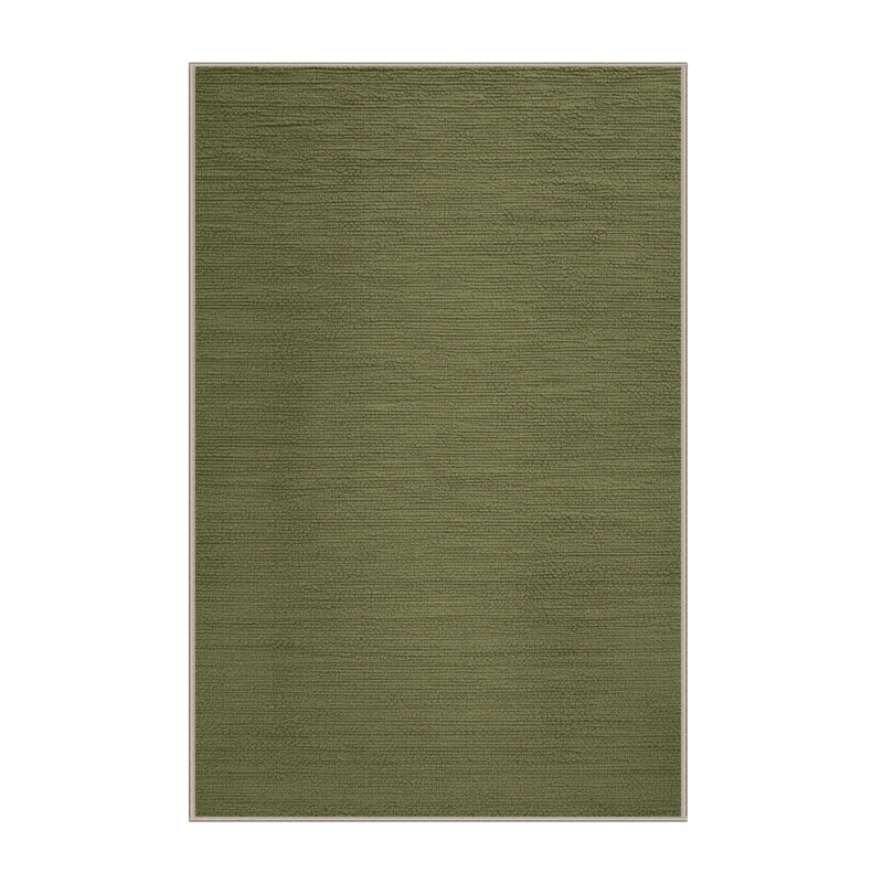 Tapis brun uni lavable à la machine, Rectangle 4pi x 6 pi