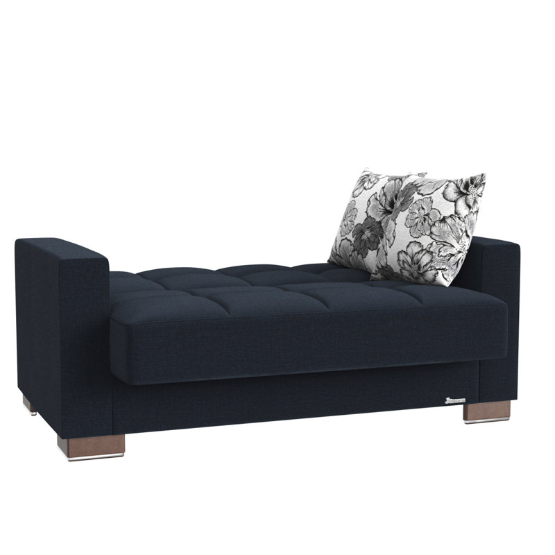 Causeuse convertible en polyester bleu foncé Primenest Collection Zenaero
