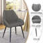  Chaise de salle à manger rembourrée avec accoudoirs Soft (ensemble de 2)-774539406