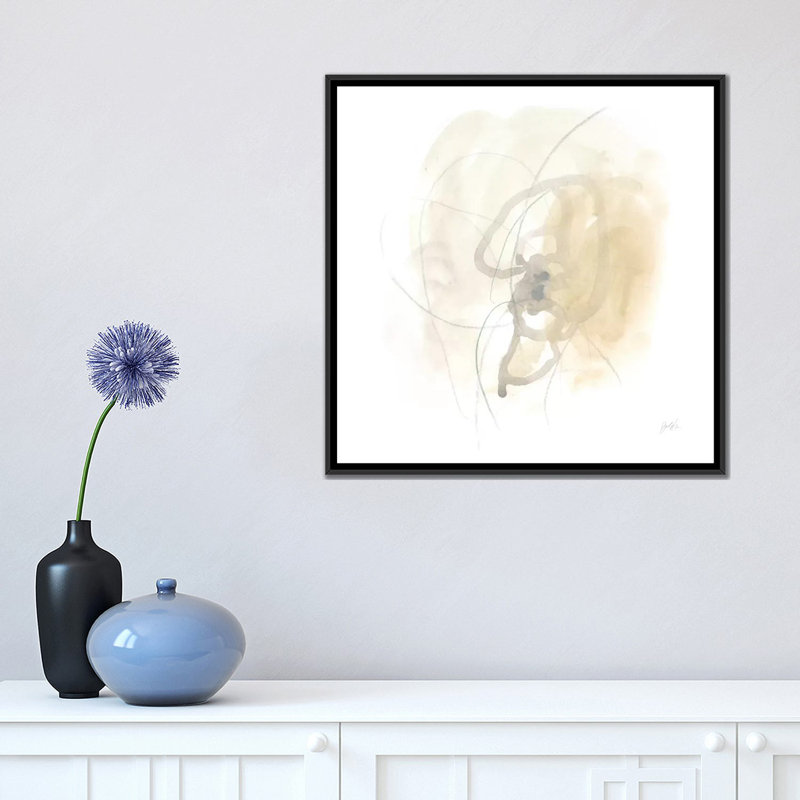« infinite variable i », reproduction sur toile, H 18 po x l 18 po x P 1,5 po, Toile avec cadre noir, Pas de tapis