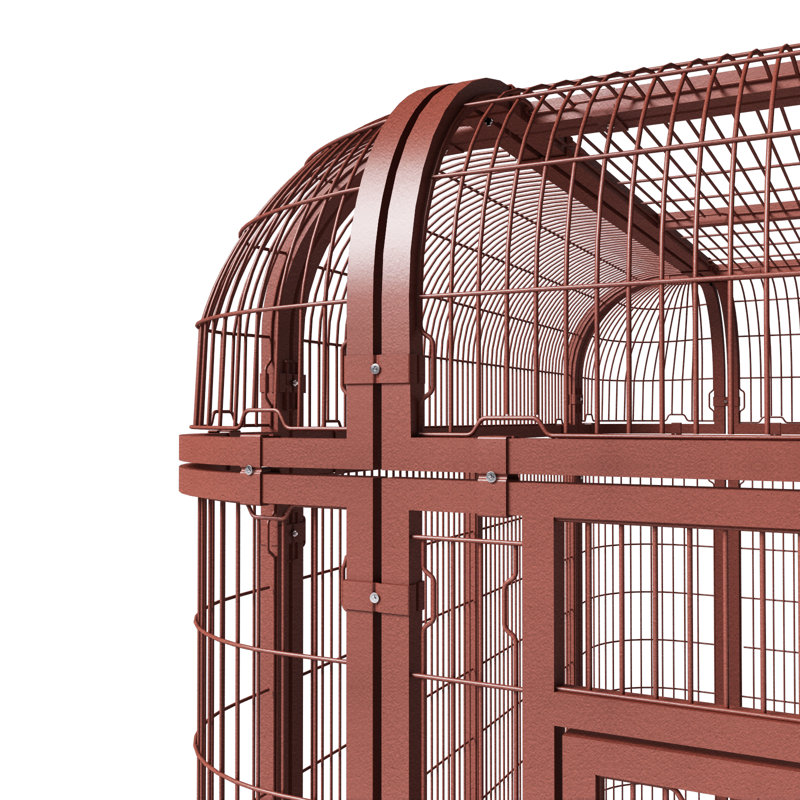 Cage à oiseau Corwynn, Brun
