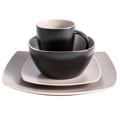 Soho Lounge Stoneware 16 Piece Dinnerware Set