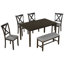 Ensemble de table de salle à manger 6 pièces-1216075380