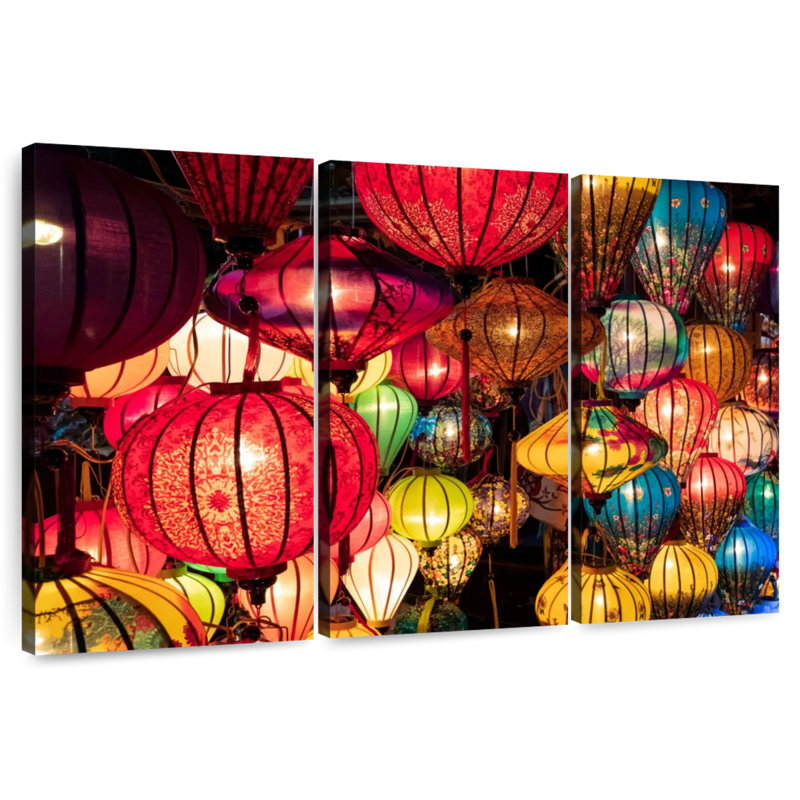 Lanternes chinoises en papier Kerner, H 24 po x l 38 po