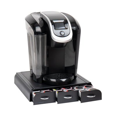 Organisateur de dosettes de café Mind Reader avec 3 tiroirs, capacité de 36 dosettes, L 13,5 po x l 12,25 po x H 2,5 po