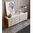 94.49" White+Orange Rectangular Solid Wood TV Stands-108511035