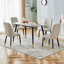 Ensemble de salle à manger 5 pièces 50 "avec chaises rembourrées Contemporary-92611031-130971315
