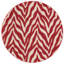 Tapis beige / rouge à imprimé animal-1370297315