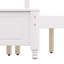 Structure de lit plateforme très grand avec tête de lit à vagues rétro, support de lattes en bois, aucun sommier requis, assemblage facile, structure robuste, mobilier de chambre à coucher avec design rétro classique, blanc-129123718