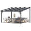 Pergola rétractable avec toit réglable-111706474
