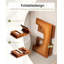 Tabouret de toilette en bambou 7 pouces pour adultes, tabouret pliable pour la salle de bain (brun)