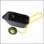 Brouette à deux roues, chariot de jardin, roues pneumatiques de 10 pouces (jaune + noir)-129508307