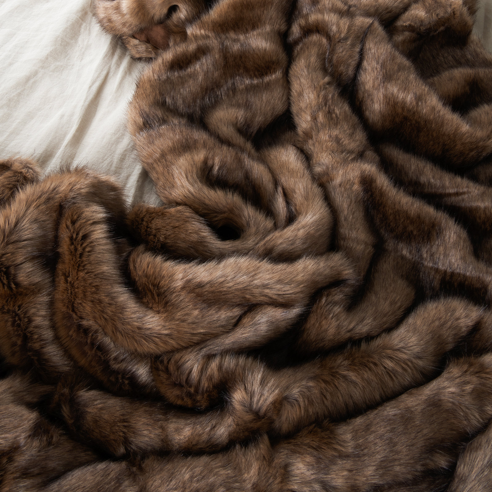 Westview Faux Fur Throw Blanket,  58" W x 84" L