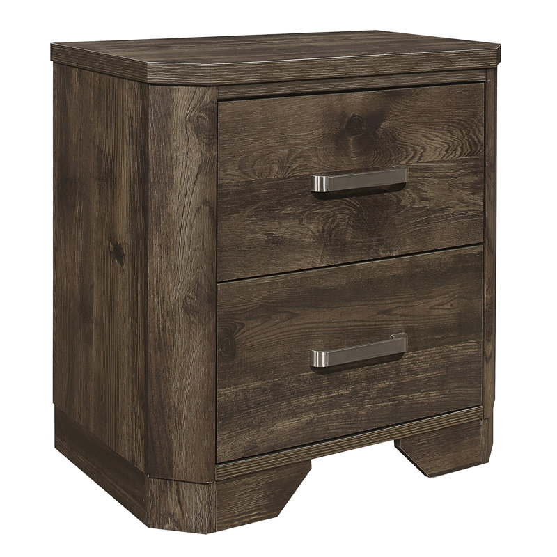 Rustic Nightstand with Clipped Corners